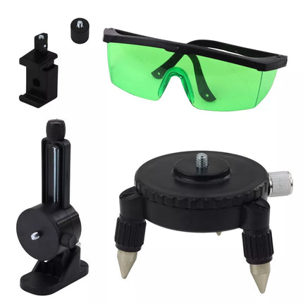 4D Lazerinis Lygis 16 Linijų, Lagaminėlis, 2 Baterijos, Mėlynas