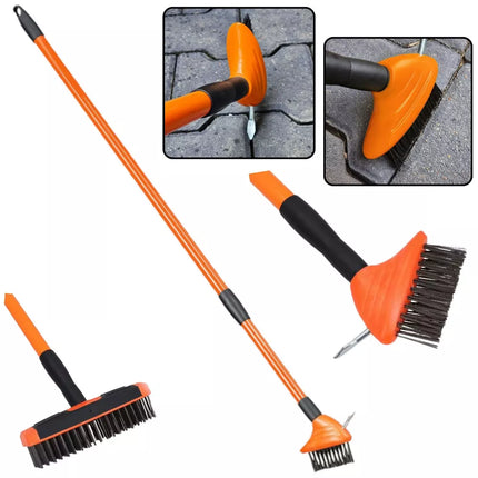 Vielinis šepetys grindinio siūlių valymo grandiklis