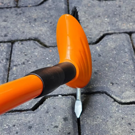 Vielinis šepetys grindinio siūlių valymo grandiklis