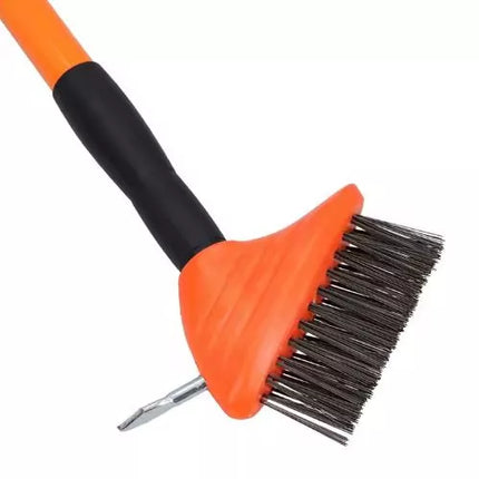 Vielinis šepetys grindinio siūlių valymo grandiklis