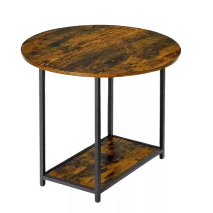 2-in-1 Vintažinis Rustiškas Medinis Kavos Staliukų Komplektas 123x60x51cm