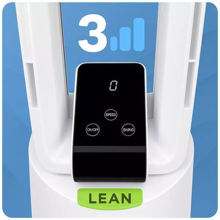 Bežlangis grindų ventiliatorius, Sūpavimas, Laikmatis, LCD ekranas, Nuotolinio valdymo pultelis