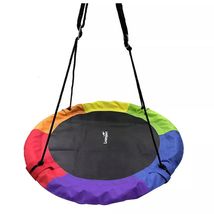 Sodo sūpynės vaikams „Gandro lizdas“, spalvingos, 100 cm