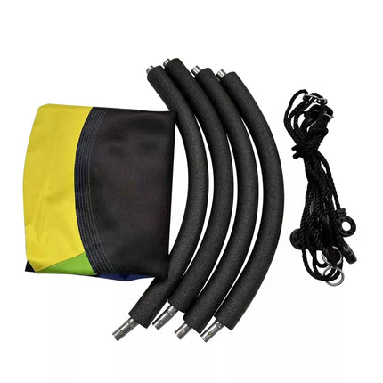 Sodo sūpynės vaikams „Gandro lizdas“, spalvingos, 100 cm