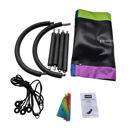 Sodo sūpuoklės „Gandro lizdas“ stačiakampės spalvingos 167 x 75 cm