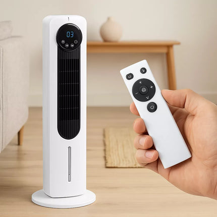 Vandens grindų ventiliatorius su jonizacija, osciliacija, ekranu ir nuotoliniu valdymu