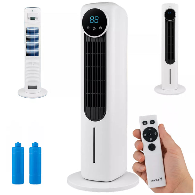 Vandens grindų ventiliatorius su jonizacija, osciliacija, ekranu ir nuotoliniu valdymu