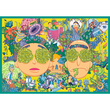 Dėlionė - 4x250 - Beprotiškas Riko ir Morčio pasaulis - Warner Rick and Morty Trefl 13338