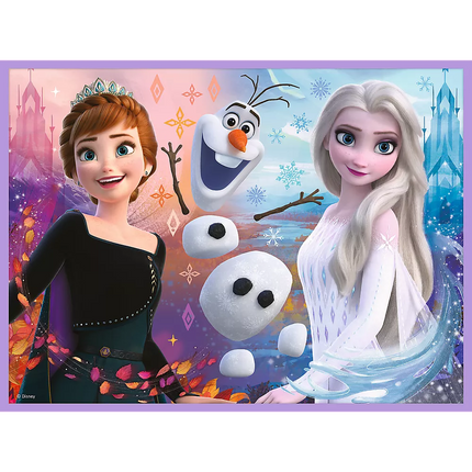 Dėlionė - 2in1+memos  „Disney Frozen 2“ princesės savo šalyje - 93335