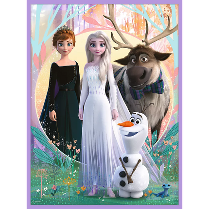 Dėlionė - 2in1+memos  „Disney Frozen 2“ princesės savo šalyje - 93335