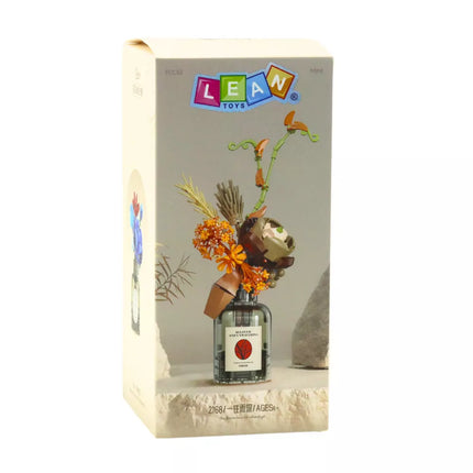 Konstruktorius Rudens gėlių puokštė vazoje, smėlio ir rudos spalvų, 362 dalys