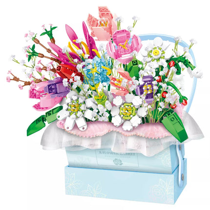 Konstruktorius dėžėje „Floral Blue LED Box“ 761 vnt.