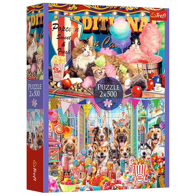 Dėlionė - 2x500 - Fluffy Friends Trefl 37495