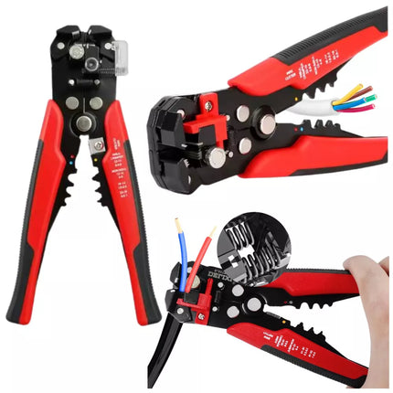 3 viename kabelių nuėmiklis ir užspaudimo įrankis