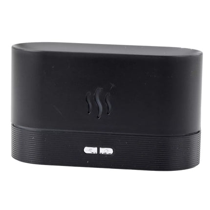 Oro drėkintuvas Difuzorius Aromaterapija Ugnies Efektas Židinys Juodas 180ml