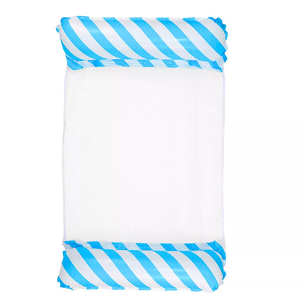 Pripučiamas vandens hamakas-gultas, baltas ir mėlynas, 120x70cm