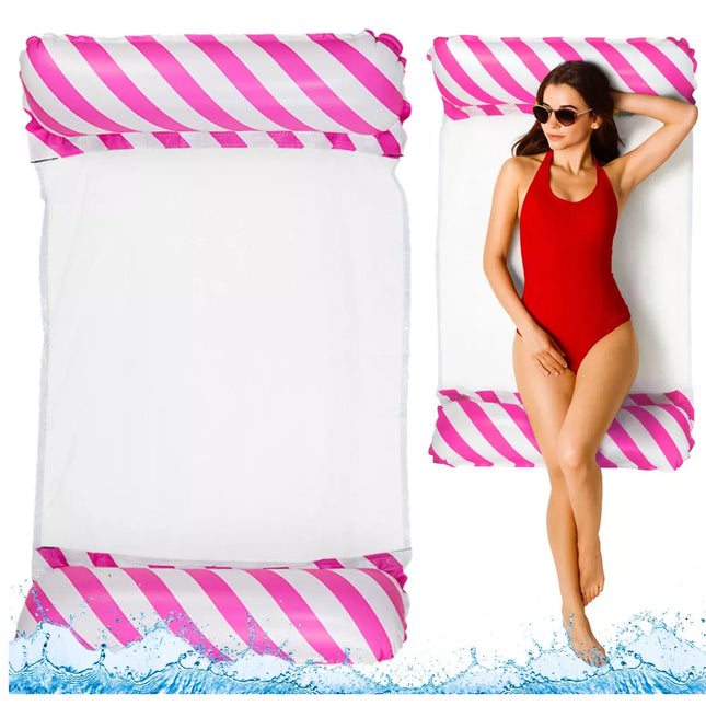 Pripučiamas vandens gultas/čiužinys baltas ir rožinis 120x70cm