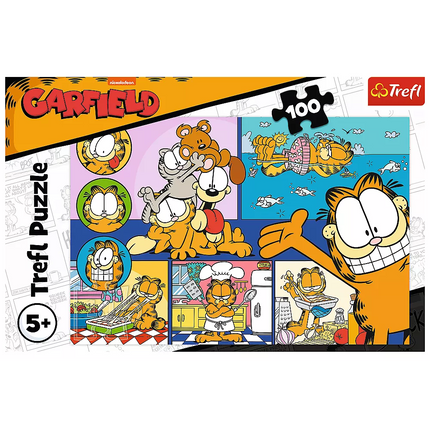 Dėlionė - 100 - Tingus Garfield Trefl 16521