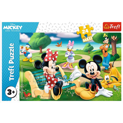 Dėlionė – 24Maxi – Mikis Pūkuotukas su draugais – Disney Standard Characters Trefl 14344