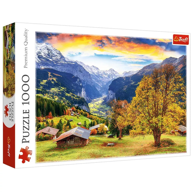 Dėlionių "Picturesque Alpine Village Trefl 10775" - 1000 vnt.