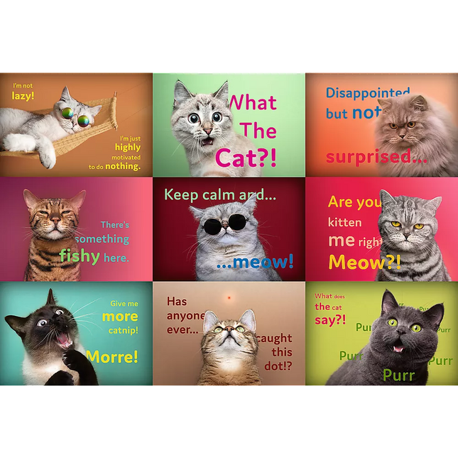 Trefl 26212 Juokingi Kačių Portretai 1500 Detalių Dėlionė