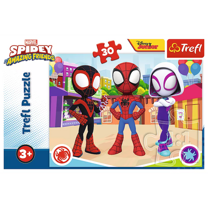 Dėlionė - 30 - Spiday ir draugų nuotykiai - Trefl 18285