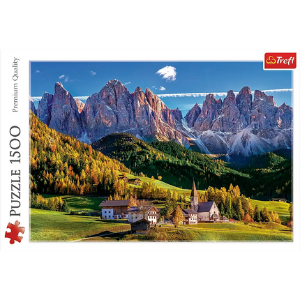 Dėlionė – 1500 – Val di Funes, Dolomitai, Italija Trefl 26163