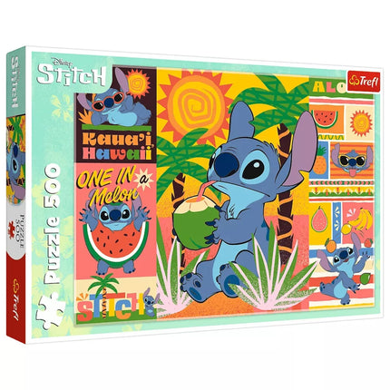 Dėlionė - 500 detalių - Šventės su Štichu Disney Lilo&Stitch Trefl 37483