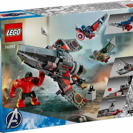 LEGO 76292 SUPER HEROES Kapitonas Amerika prieš Raudonąjį Hulką – mūšis