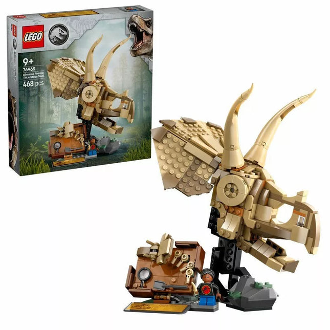 LEGO 76969 JURASSIC WORLD Dinosaurų skeletai: triceratopo kaukolė