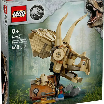 LEGO 76969 JURASSIC WORLD Dinosaurų skeletai: triceratopo kaukolė