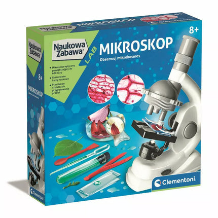Mokslas ir žaidimai: Mikroskopo eksperimentai Lenkų kalba Clementoni 50806