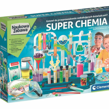 Mokslas ir žaidimai Super Chemija Lenkų kalba Clementoni 50805
