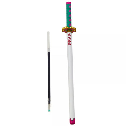 Katana kardas Anime metalinis tušinukas, juodas rašalas, keičiama šerdelė, turkio spalvos