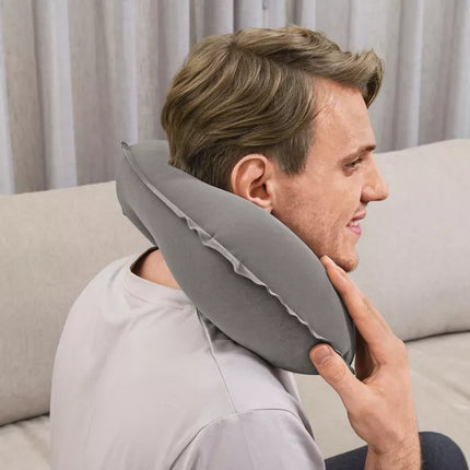 Pripučiama kelioninė pagalvė 46 x 28 cm Croissant Gray Bestway 67006