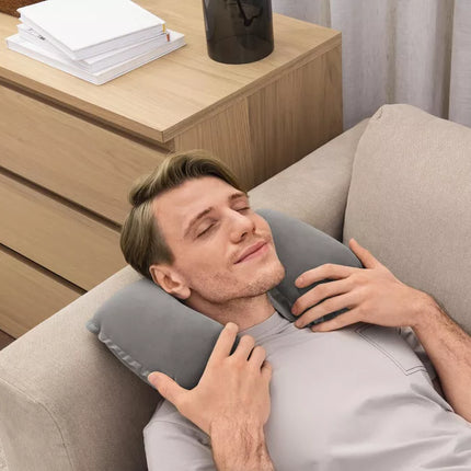 Pripučiama kelioninė pagalvė 46 x 28 cm Croissant Gray Bestway 67006