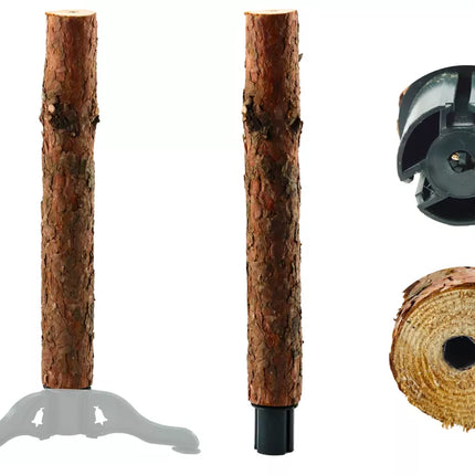 Medinis trikojis stovas eglutei, skirtas eglėms su kamienais