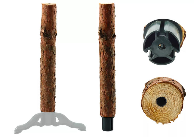 Medinis trikojis stovas eglutei, skirtas eglėms su kamienais