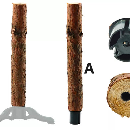 Medinis trikojis stovas eglutei, skirtas eglėms su kamienais