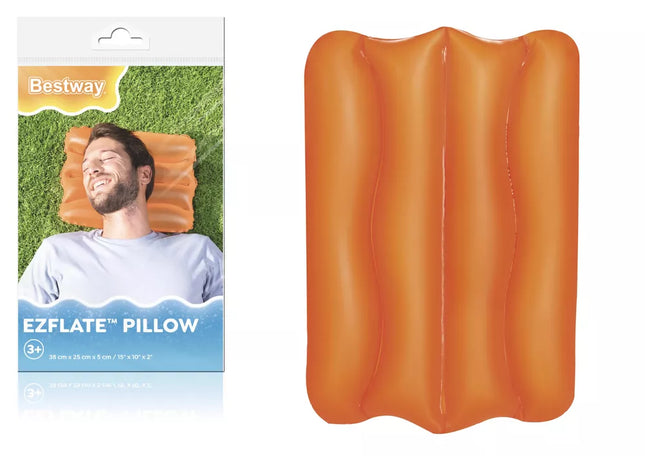 Pripučiama pagalvė 38 x 25 cm oranžinė Bestway 52127