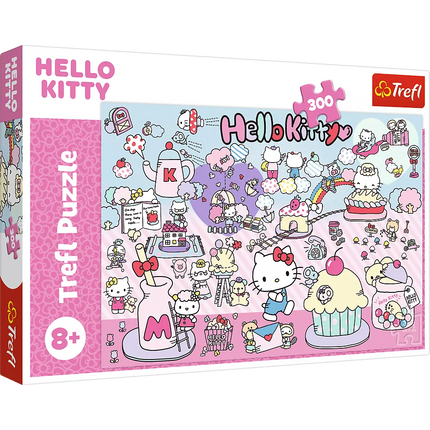 Dėlionė – 300 detalių – Atraskite „Hello Kitty“ pasaulį – „Hello Kitty“ Trefl 23031