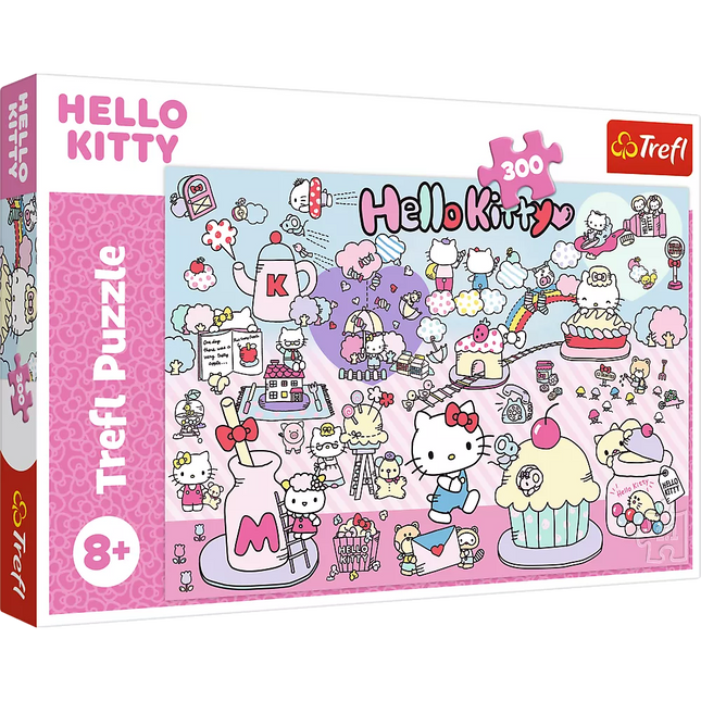 Dėlionė – 300 detalių – Atraskite „Hello Kitty“ pasaulį – „Hello Kitty“ Trefl 23031