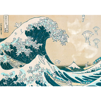 Dėlionių – 500 – Didžioji kačių banga Trefl 37537