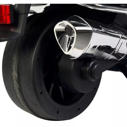 BMW policijos motociklas sidabrinis - elektrinis vaikiškas motociklas