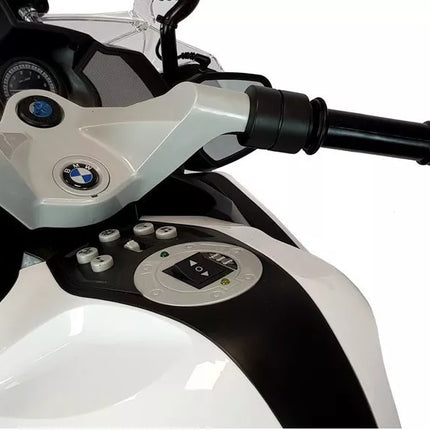 BMW Policijos Motociklas Baltas - Elektrinis Važiuojamas Motociklas