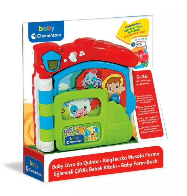 Interaktyvi edukacinė knygelė: Ūkis (lenkų ir vokiečių kalbomis) CLEMENTONI 17652