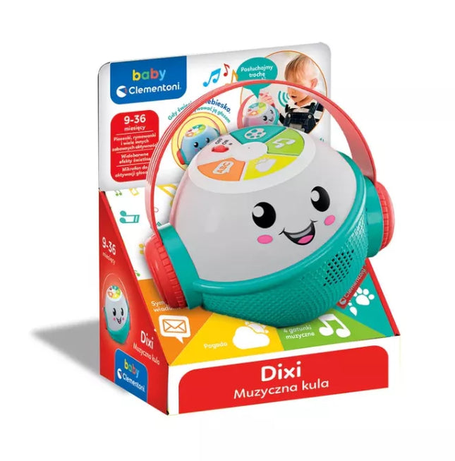 Interaktyvus muzikos kamuolys su mikrofonu DIXI (lenkų kalba) CLEMENTONI 50800