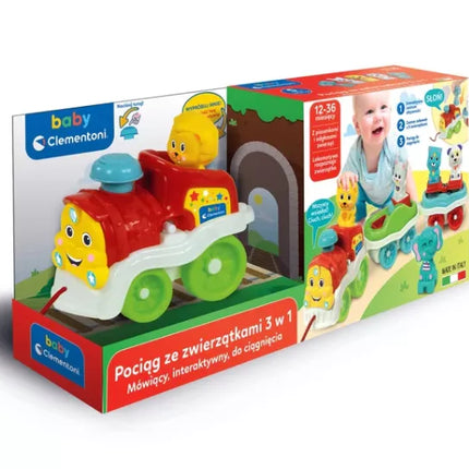 Interaktyvus gyvūnėlių traukinukas Clementoni 50802