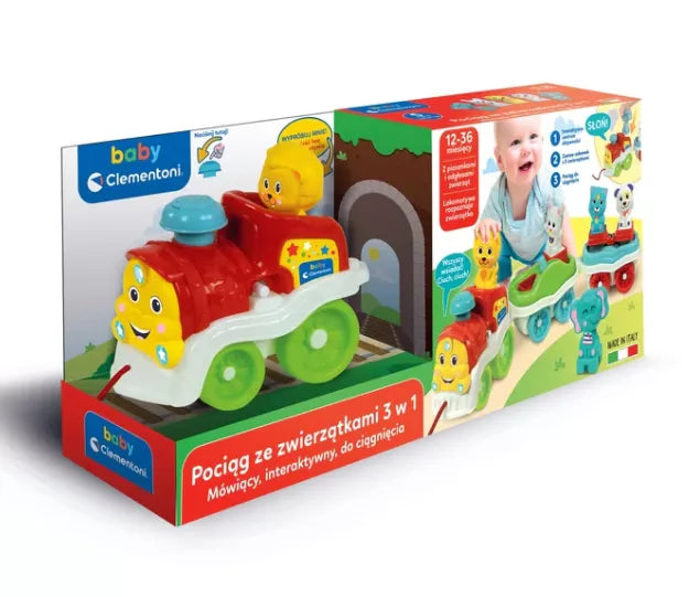 Interaktyvus gyvūnėlių traukinukas Clementoni 50802