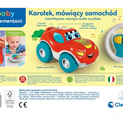 Nuotolinio valdymo pulteliu valdomas KAROLEK kalbantis lenkų kalba CLEMENTONI 50803